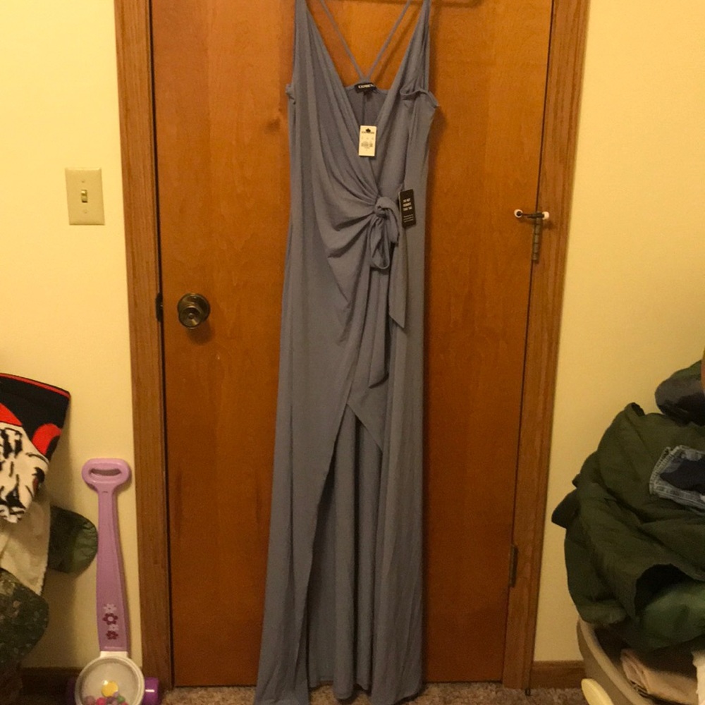 Express NWT wrap maxi dress size large